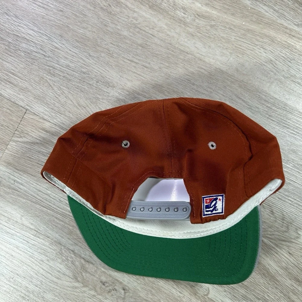 VTG Texas Longhorns Snapback Hat College The Game Orange Gray Big Logo Cap